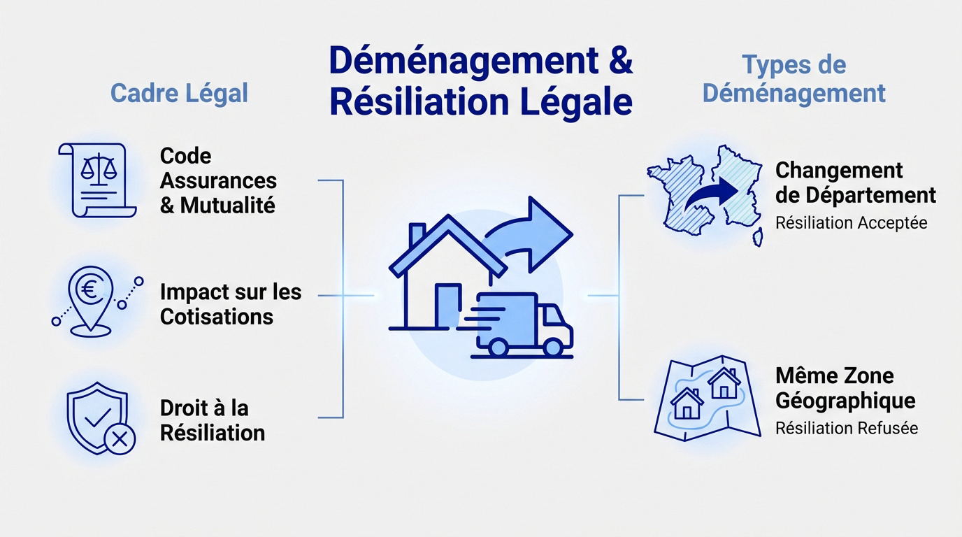 Déménagement et résiliation légale d'un contrat de mutuelle santé