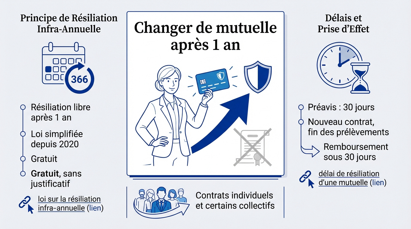 Guide pratique pour changer de mutuelle santé après un an de contrat