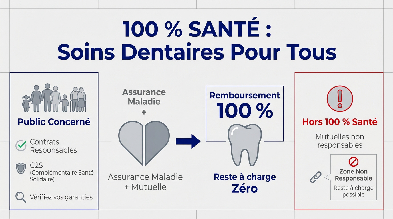 Infographie 100 % Santé