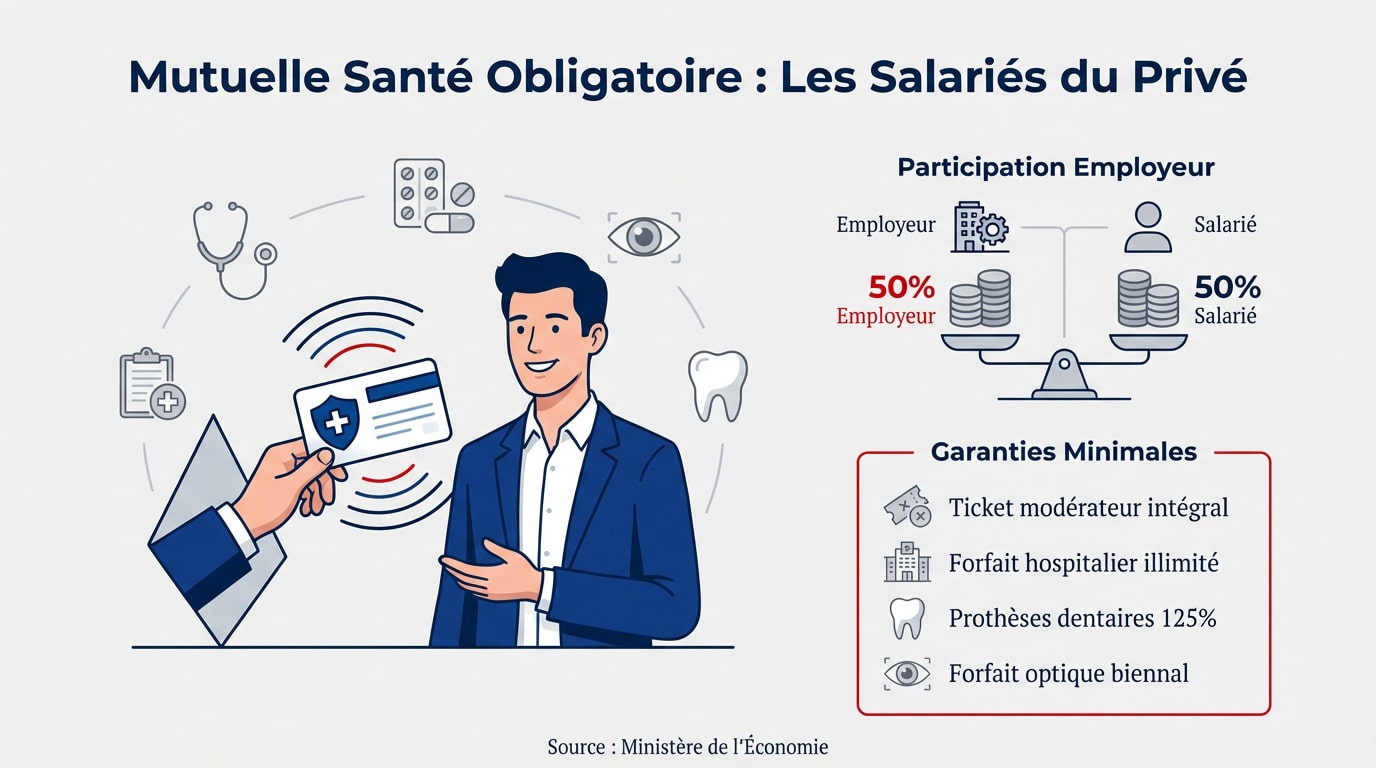 Salarié consultant ses garanties de mutuelle santé obligatoire en entreprise
