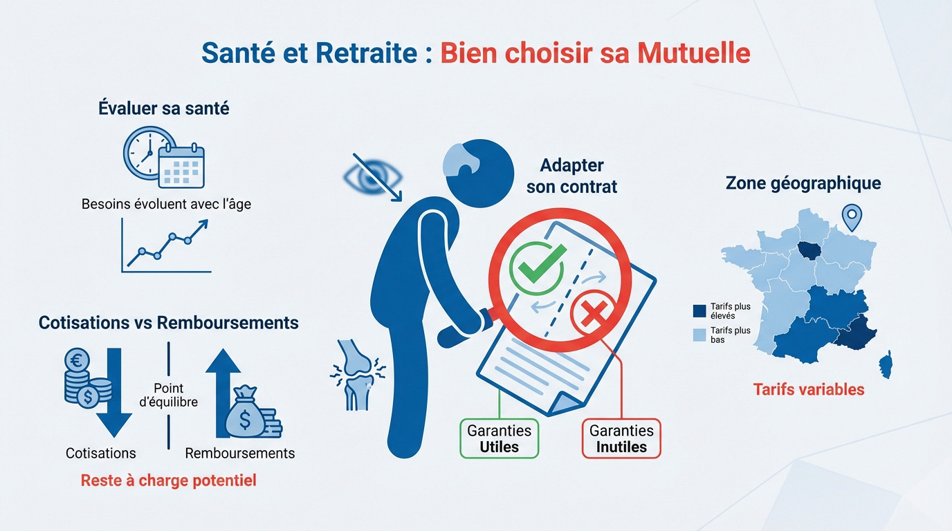 Senior choisissant sa mutuelle santé