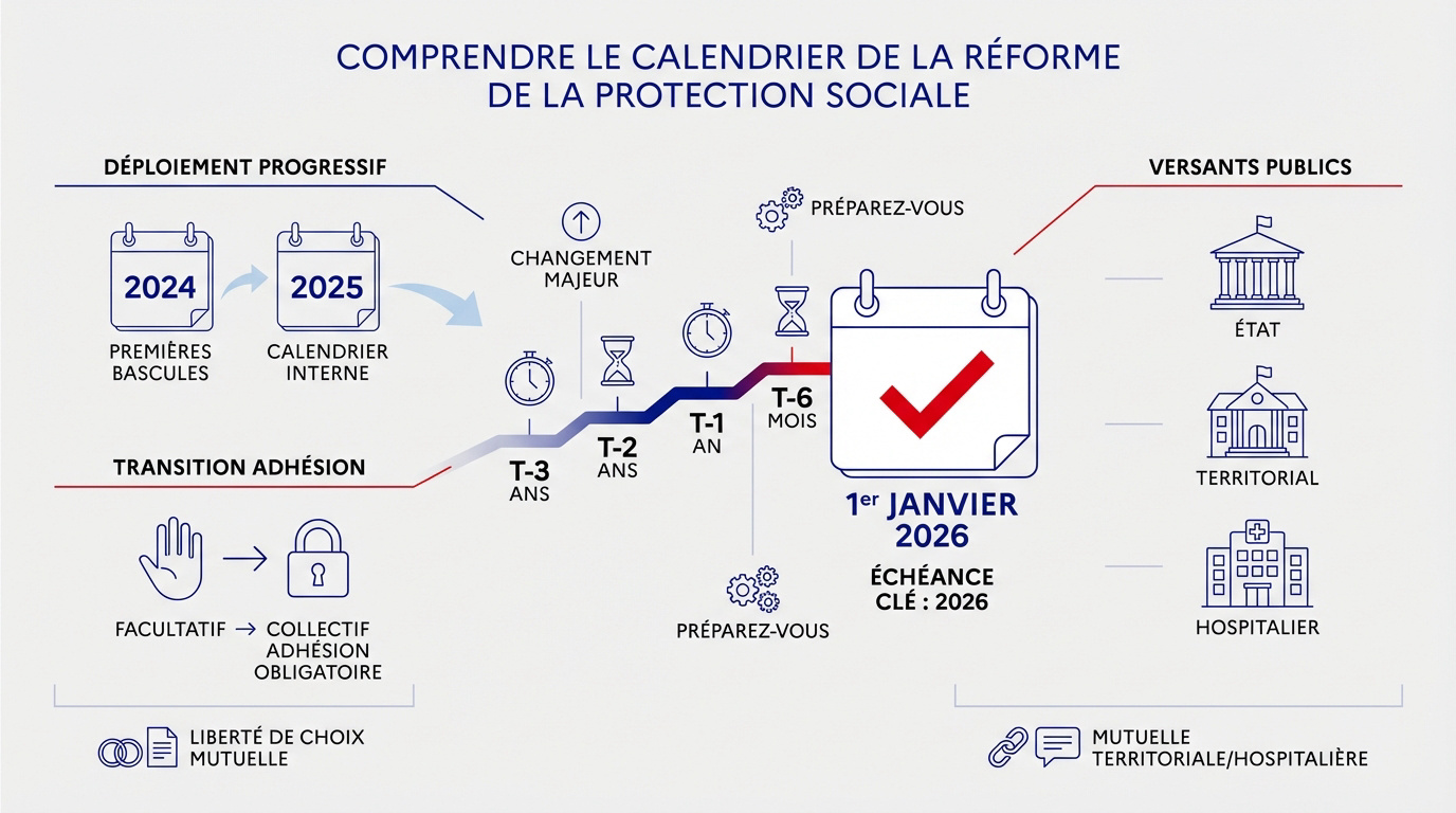 Calendrier de la réforme de la protection sociale complémentaire 2026 pour les fonctionnaires