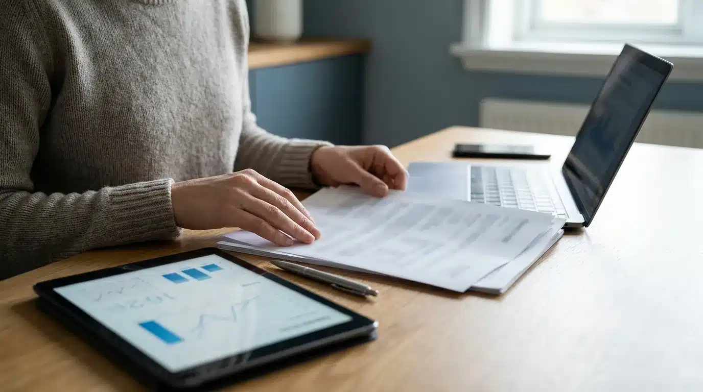 Documents de résiliation et formulaires pour changer de mutuelle santé, illustration du processus administratif