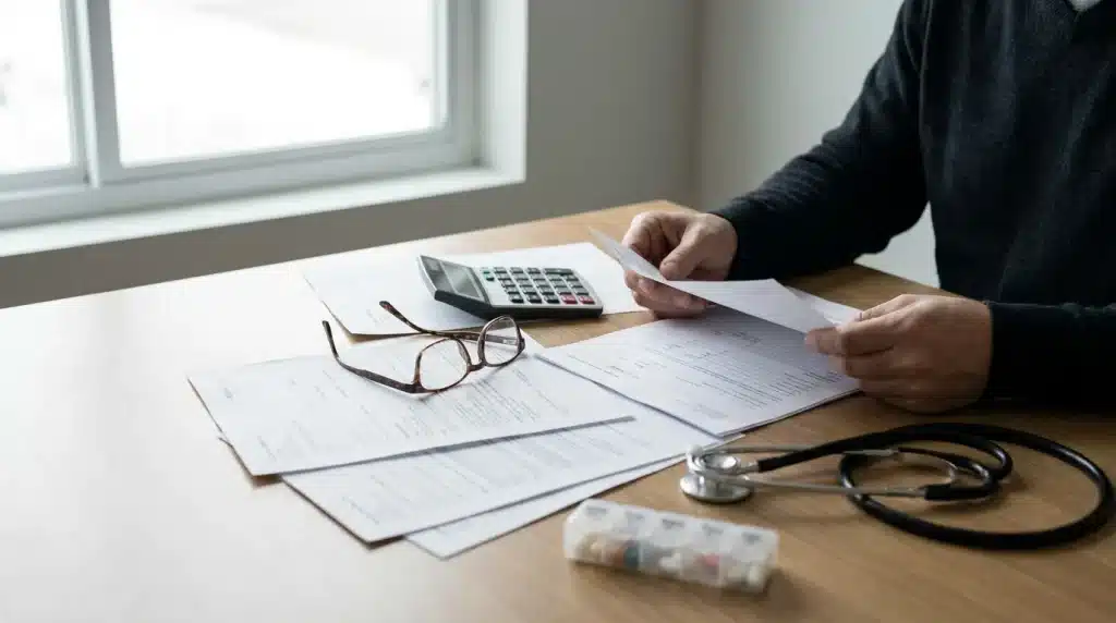 Coût mutuelle santé : symboles de protection sociale et remboursement médical