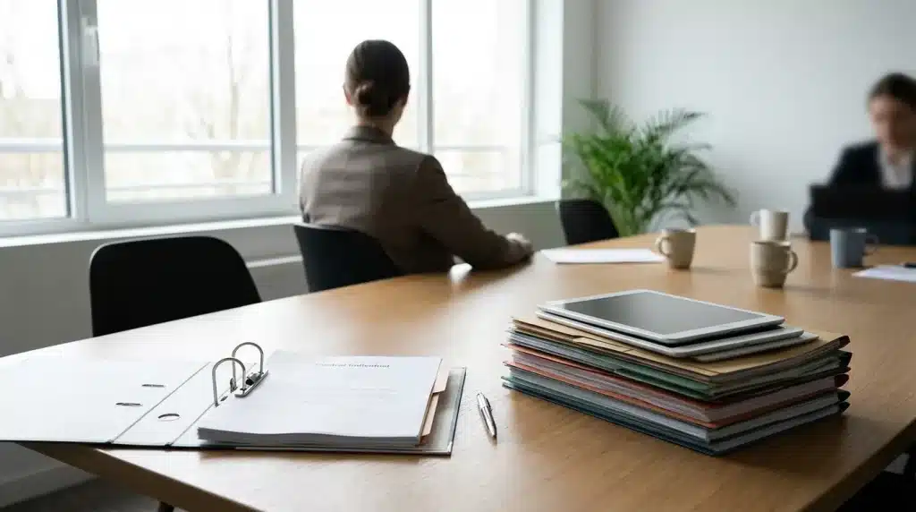 Comparaison entre deux contrats de mutuelle individuelle et collective sur un bureau
