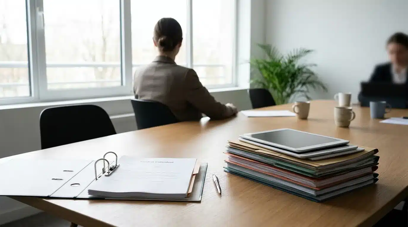 Comparaison entre deux contrats de mutuelle individuelle et collective sur un bureau