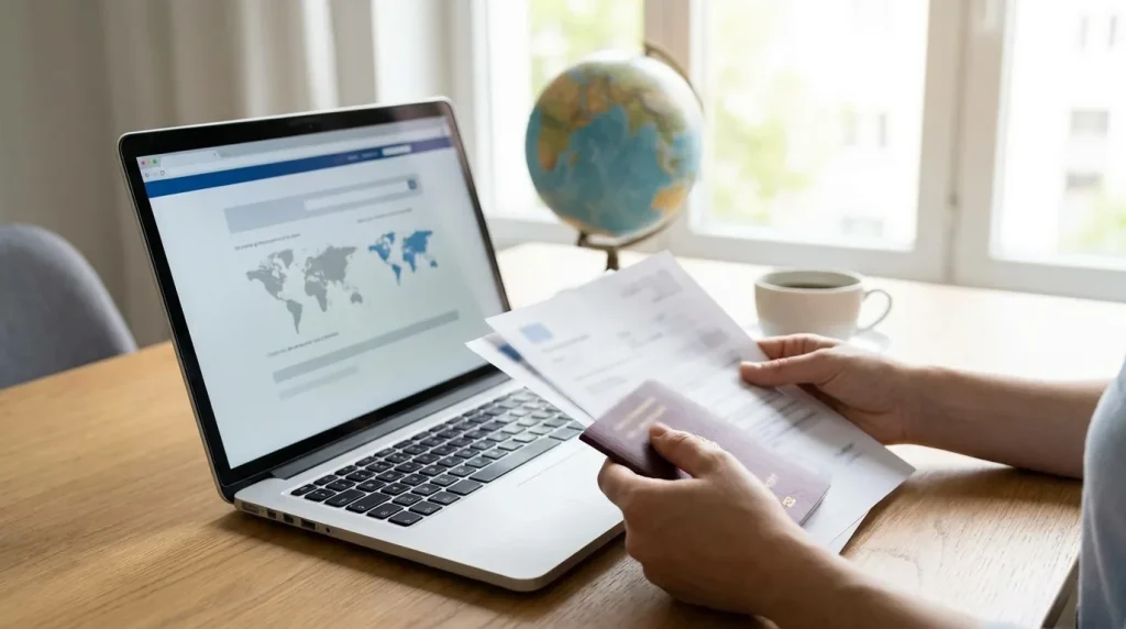 Expatrié consultant ses documents de couverture santé et mutuelle à l'étranger