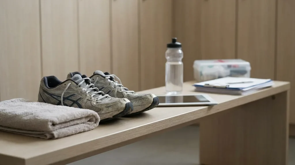 Sportif en tenue d'exercice illustrant les besoins de couverture santé spécifiques aux athlètes et sportifs réguliers