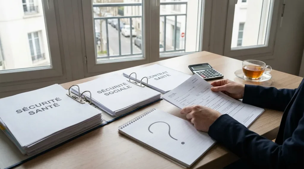 Documents de protection sociale et couverture santé pour travailleur non-salarié, TNS