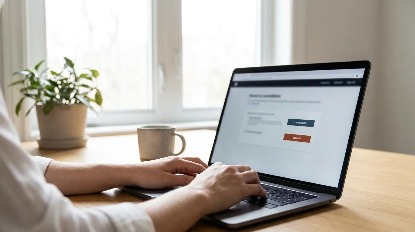 Résilier une mutuelle en ligne sur ordinateur, démarche administrative santé